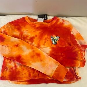 ZUMIEZ KODE RED TDYE MUSHROOM CROP LS. SIZE MED.